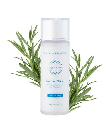 OxygenCeuticals Nutrient Toner Essence-Type Hydrating Toner for Dry Skin Deep Moisture & Nourishing Care with Sodium Hyaluronate Portulaca & Allantoin Extracts. 4.05 fl.oz (120ml) 4.05 Fl Oz (Pack of 1)
