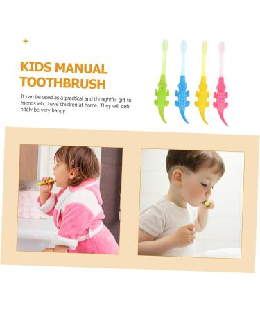 Gatuida 16 Stk Little Crocodile Toothbrush Set | Kids Oral Care Tools | Fun & Colorful Children's Tooth Cleaners - Buy Online on GoSupps.com