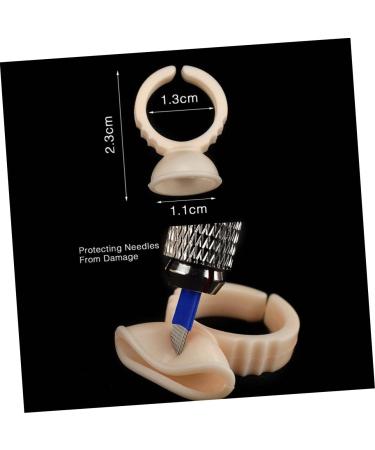 FOMIYES Cup Storage Embroidery Pen Eyebrow Red Microblading Ruler Ring Kit Pot with 1 count (Pack of 1) Red - Buy Online on GoSupps.com