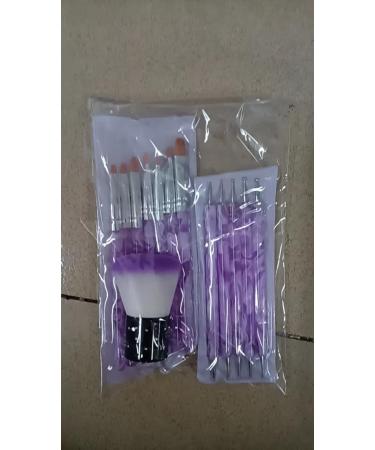 Ebanku 13-Piece Acrylic & Gel Nail Brush Set - Professional Nail Art Design Tools for UV Gel & Acrylic Painting - Buy Online on GoSupps.com