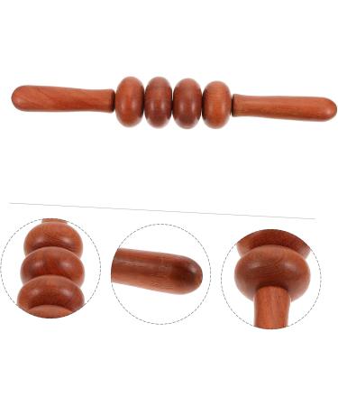 Minkissy 5-Piece Four-Wheel Push Back Scooter & Massage Device Set | Hand Muscle and Lower Back Massagers | Fitness Tools in Rosewood - Buy Online on GoSupps.com