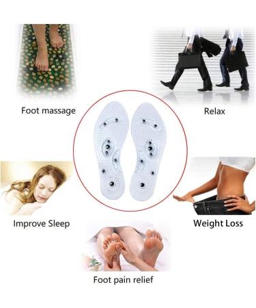 Magnetic Therapy Insoles - Pain Relief & Plantar Fasciitis Support | Acupressure Massage | Washable & Cuttable | Men Women Unisex - 1 Pair - Buy Online on GoSupps.com