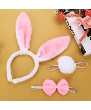 Sibba Bunny Hair Band Set - 3 Plush Easter & Christmas Headbands for Kids & Women - Cute Rabbit Ear Accessories for Cosplay & Parties - Buy Online on GoSupps.com