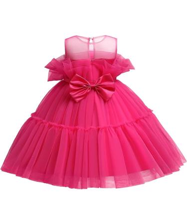 NNJXD Flower Princess Party Dress 766 Hot Pink-a | Baby Girls 3-4 Years - Buy Online on GoSupps.com