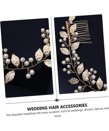 TOVINANNA 1pc Handmade Pearl Comb Hair Pin Wedding Hair Comb Bridal Headdress Bridal Comb Exquisite Hair Comb Alloy Hair Comb Wedding Hair Accessories Creative Wedding Hairpin - Buy Online on GoSupps.com