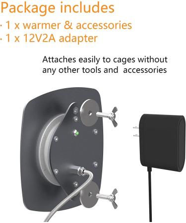 Ogioxam Bird Heater - Thermostatical Bird Warmer for Parakeets | IP67 Waterproof & 12V Bird Accessories - Buy Online on GoSupps.com