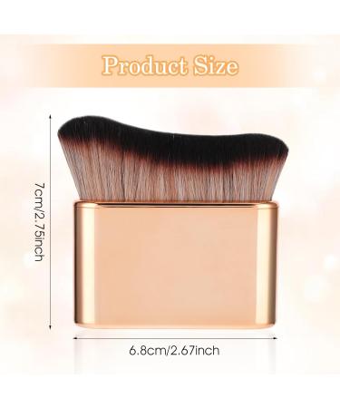 Self Tanner Brush Makeup Brush 2Pcs Self Tanning Brush Self Tan Blending Brush Cream Applicator Face Body Brush Self Tanner Brush Foundation Brush Blending Body Makeup Brush for Face and Body Color A Black Rose Gold - Buy Online on GoSupps.com