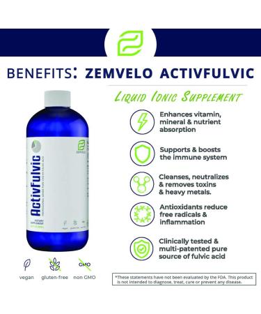 ActivFulvic - 32-Day Fulvic Acid Liquid Supplement for Digestive Health and Nutrient Absorption - Buy Online on GoSupps.com