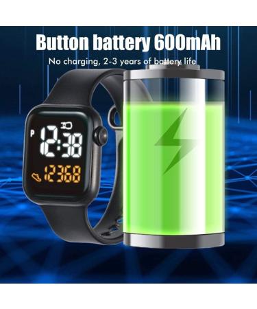 Ysoom Boys LED Sports Watch | Waterproof Digital Watch for Kids | Square Touchscreen Children's Electronic Watch in Blue - Buy Online on GoSupps.com