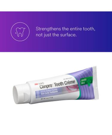 3M Clinpro Tooth Creme 0.21% Sodium Fluoride Anti Cavity Toothpaste - Vanilla Mint | Best Dental Care Product - Buy Online on GoSupps.com