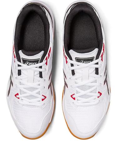 ASICS Men's Gel-Rocket 10 Court Shoes 10.5 - White/Classic Red - Buy Online on GoSupps.com