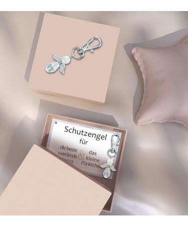 Guardian Angel Keychain Gift for Expectant Moms | Lucky Charm for Pregnancy | Ideal Baby Shower Gift - Buy Online on GoSupps.com