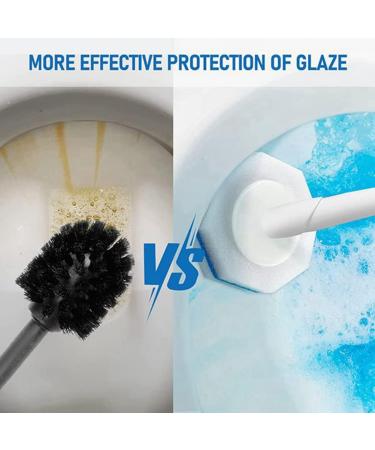 Qyrugcxs 50PCS Upgraded Toilet Brush Wand Disposable Toilet Cleaning Wand Head Compatible Wand Refills - Buy Online on GoSupps.com