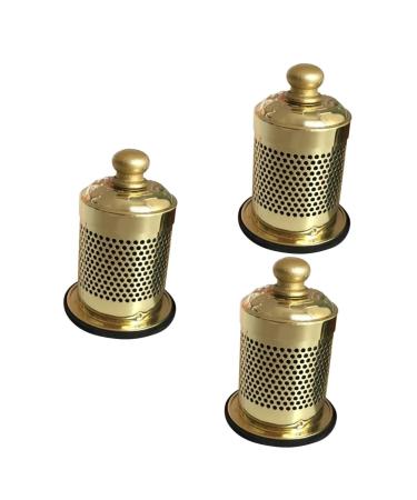 Homsfou 3 Series Box Moxibustion-Box Moxa-Sticks for Moxibusion MoShusion Stop made of metal Moxibustion-Massager Household Moxibustion-Total MoXibuspoTion instrument AI-Box copper 8x5.7cmx3pcs Goldenx3stk