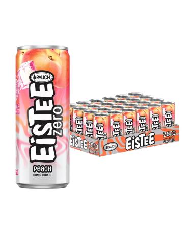 Smoke etee Zero Peach |Refreshing iced tea with peach taste |Ideal for tea drinkers & thirst quenchers |Sugar -free & low in calories |From black tea and rose hip |24x 330ml cans