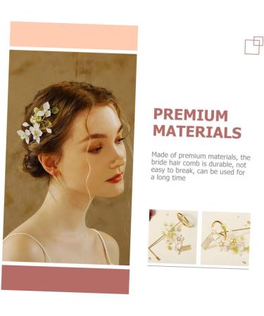 DOITOOL Flower Comb Hair Comb Bridesmaid Hair Accessories Crystal Hair Accessories Flower Decor Flower Headpiece Wedding Decor Wedding Hair Accessories Tiara Beautiful Metal - Buy Online on GoSupps.com
