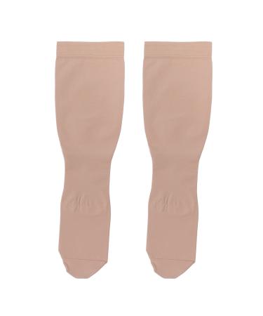 Pack of 2 compression stockings 23-32 mmHg highly elastic pain-relieving compression stockings for pregnancy when travelling (XXL)
