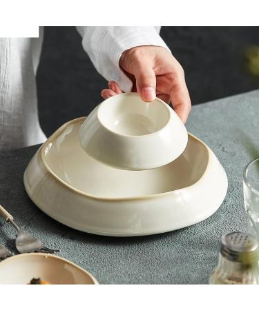 Modern Large Dinner Plates Ceramic Dinner Plate Family Steak Plate Pasta Plates Dessert Dish Cake Dish Dim Sum Bowl Cake Bowl Salad Bowls Kitchen Supplies Stackable Dinner Plates(8inch) ( 8inch One Size - Buy Online on GoSupps.com