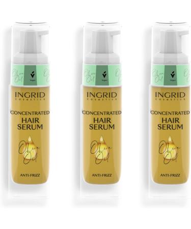 Vollar Cosmetics Olive Oil Hair Serum (1 x 30 ml) - Care serum for dry unruly and unmanageable hair - Enriched with olive oil - Buy Online on GoSupps.com