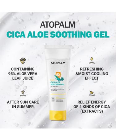 ATOPALM Kids Cica Aloe Soothing Gel - 8.5 fl. oz. | Instant Skin Relief for Kids | After Sun Care Gel | Dry & Sensitive Skin | Cica & Aloe Vera Leaf - Buy Online on GoSupps.com