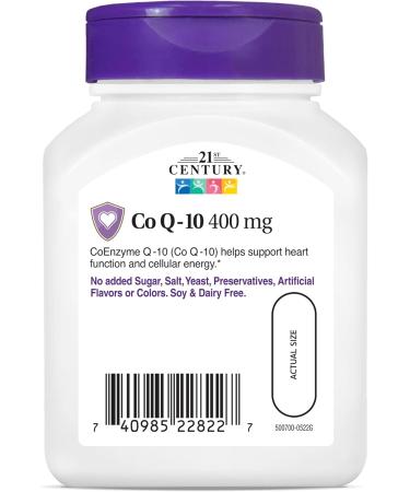 21st Century Healthcare Co Q-10 400mg Capsules 30 Count - Buy Online on GoSupps.com