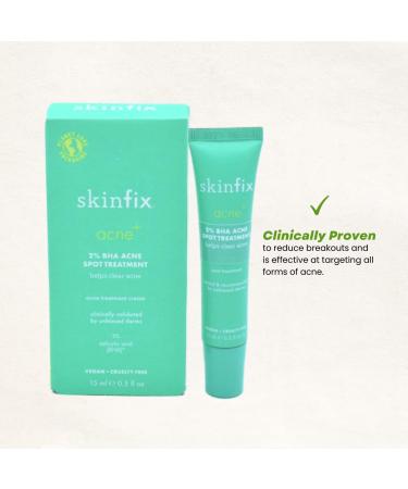 Skinfix Acne+ 2% BHA and Azelaic Acid Spot Treatment - Clear Acne Fast - Buy Online on GoSupps.com