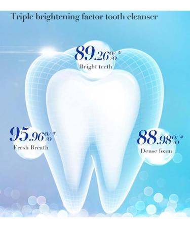 Teeth Whitening Toothpaste Foam 60ml | Bright White Teeth Mousse for Stain Removal - 1PC - Buy Online on GoSupps.com