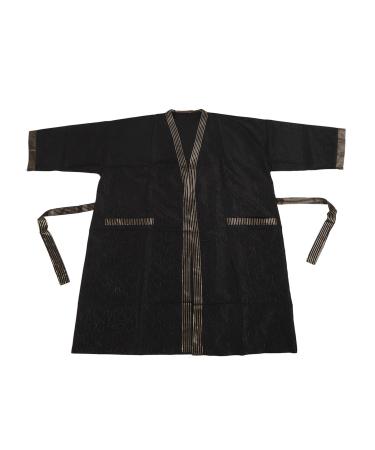 Polyester Short Sleeve Haircut Pocket Apron Stylish and Professional Waterproof Versatile Use Black Color 2 Pockets for Salon Home