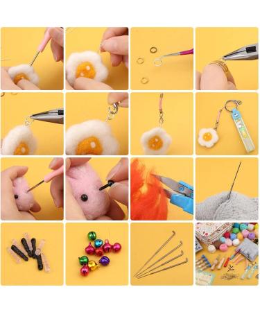 Veroave Needle Felting Starter Kit with Storage Bag  385 Pcs Complete Needle Felting Tools and Supplies  Wool Felting Kit with Wool Felt Tools and Felt Molds for Home Decoration Felted Animal 45 colors - Buy Online on GoSupps.com