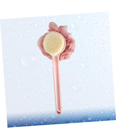 Healeved Bath Scrubber - Pink Handle Bath Brush Shower Sponge - Buy Online on GoSupps.com