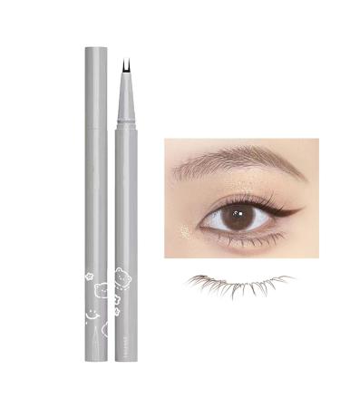 Liquid Eyeliner Double Tip Eye Liner Long Lasting 24 Hour Waterproof Quick Drying Eyeliner Pencil Ultra Black For Makeup Aviere Brown