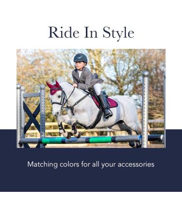 LeMieux Show Jumping Saddle Pad - Premium English Equestrian Riding Equipment - Classic Square Black Design - Buy Online on GoSupps.com