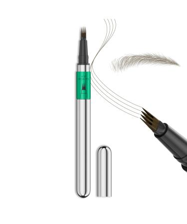 QIC Eyebrow Pencil Waterproof Precision Eyebrow Pencil Ultra Fine Point for Natural 3D Eyebrows Long Lasting Easy to Use CrueltyFree 02 Brown