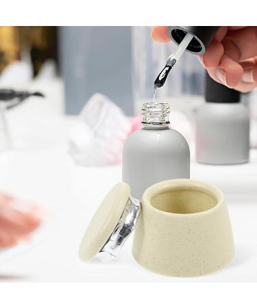 minkissy Japanese Manicure Brush Cup Dappen Dish with Lid Nail Dish Cup Manicure Nail Cup Nail Liquid Holder Nail Dappen Cup Nail Cups Nail Dish Bowl Saucer Cup Ceramics Macaron - Buy Online on GoSupps.com