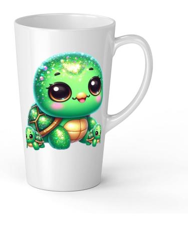 White Ceramic Baby Turtle Mug - Large 483 ml Perfect for Hot Chocolate or Milk Fun and Easy to Use - Buy Online on GoSupps.com