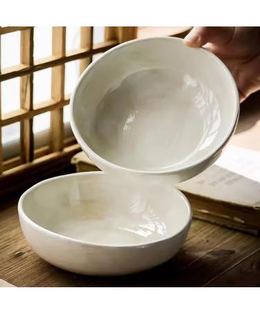 Porcelain Dinner Plates Retro Ceramic Deep Dish Tableware Home Dining Plate Noodle Bowl Soup Bowl Fruit Salad Bowl Japanese Bowl Kitchen Dinner Plates (A One Size) - Buy Online on GoSupps.com