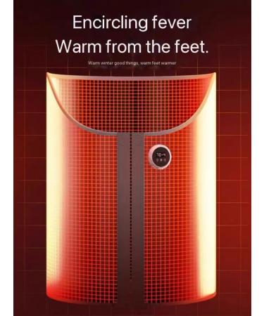 Caulo 220-W Magnetic Foot Warmer with 8-Speed Timer - Energy-Saving & Quiet Floor Heater - International Shipping Available - Buy Online on GoSupps.com