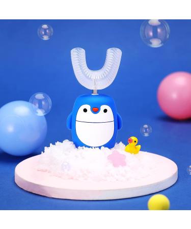 Kids Ultrasonic Electric Toothbrush with Automatic Timer | 5 Clearing Modes | IPX7 Waterproof | Penguin Style | Ages 2-6 - Buy Online on GoSupps.com