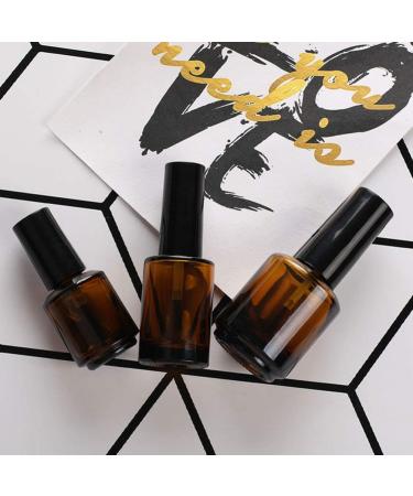 Minkissy 15Pcs 10ml Empty Nail Polish Bottles - Refillable Glass Containers with Brush Cap for Nail Art & DIY Salon - Buy Online on GoSupps.com