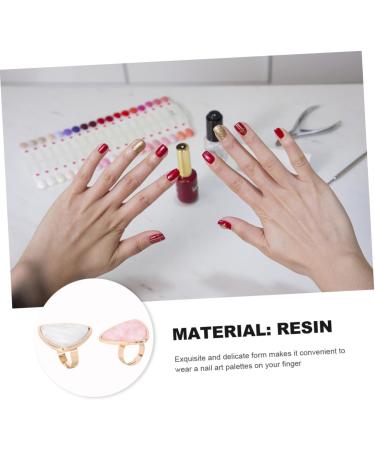 LIFKOME 2 pi ces Palette Ongles Anneau R sine Palette M lange Couleur pour Nail Art Manucure pour Cr ation et Ongles - Buy Online on GoSupps.com
