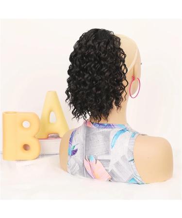 Ponytail Extensions 10 Inch Short Ponytail Hair Extension Deep Wavy Curly Drawstring Ponytail Hairpieces Heat Resistant Synthetic Curly Ponytail Extension for Women for Women(Color:30C) - Buy Online on GoSupps.com