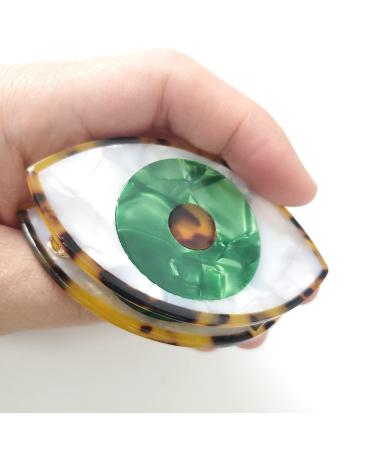 Big Evil Eye Cellulose Acetate Hair Claw Clips for Women - S1 - Buy Online on GoSupps.com