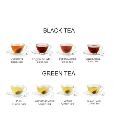 Octavius Teabags Sampler Pack - 6 Assorted Tea Flavors - Perfect Gift for Tea and Chai Lovers - 50 Enveloped Teabags - Buy Online on GoSupps.com