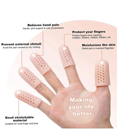 Soft Gel Toe Protectors - 10pcs Silicone Caps for Ingrown Toenails & Foot Pain Relief - Buy Online on GoSupps.com