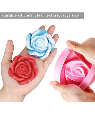 2PCS Big Rose Silicone Molds for Handmade Chocolate, Candle, Soap & Polymer Clay Art - Buy Online on GoSupps.com