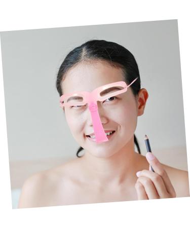 Didiseaon 15 Sets Eyebrow Aid Eyebrow Pen Brush Plastic Convenient Eyebrow Stencil Portable Card Travel 12X11X8CMx5pcs Pinkx5pcs - Buy Online on GoSupps.com