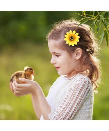 inSowni 25 Pack Hawaiian Wedding Sunflower Daisy Alligator Hair Clips for Women and Girls - Buy Online on GoSupps.com