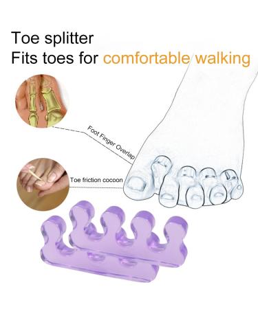Weddhuis 4-Part Washable Toe Separator | Nail Polish Pedicure Tool & Toenail Divider - Buy Online on GoSupps.com