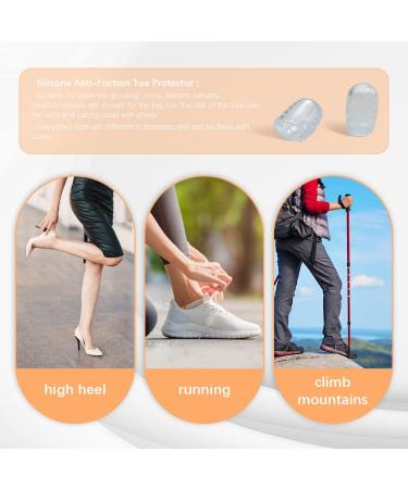 10PCS Silicone Toe Protectors - Breathable Gel Sleeves for Pain Relief | Anti-Friction Toe Covers for Men and Women - Buy Online on GoSupps.com