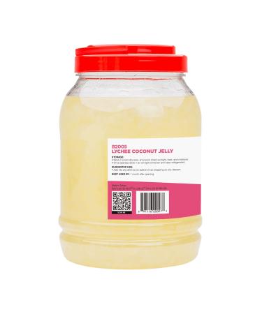 TEA ZONE Lychee Coconut Jelly - 8.8 lbs | Delicious Topping for Bubble Tea and Desserts - Buy Online on GoSupps.com
